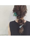 〔ange maco〕ロングのゆる編み込み