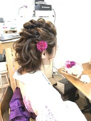 浴衣ボブヘアアレンジ【ヘアアレンジ　立川/立川南/八王子】