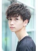 ソフトツーブロック フェザーマッシュ サイドパートマッシュ