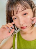 小顔/ネビージュ/ボブルフ/黒髪/ワンレン/銀座
