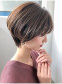 小顔×ピンクベージュ×ハイライトカラー×イルミナ×新宿