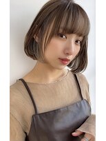 エールバイボヌール(Ere by Bonheur)&nbsp;インナーカラーでさりげなくオシャレに☆ストレート小顔ボブ