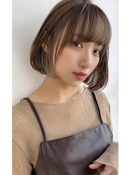 ボヌールウメダ(Bonheur UMEDA) インナーカラーでさりげなくオシャレに☆ストレート小顔ボブ