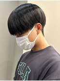 黒髪マッシュナチュラルマッシュメンズヘア韓国ツーブロック