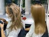 カット+ツヤ髪エステ縮毛矯正+髪質改善パールプラチナトリートメント濃度2倍