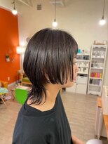 サボン ヘア デザイン カーザ(savon hair design casa+) マッシュウルフ/ダークブルー