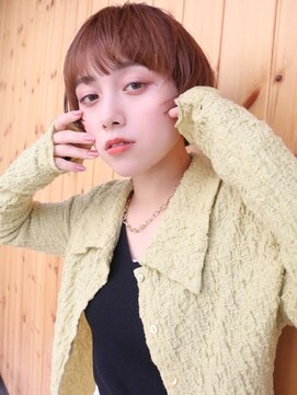 ブゾン(buZon) 【buZon ブゾン】マッシュショート×ハニーベージュカラー