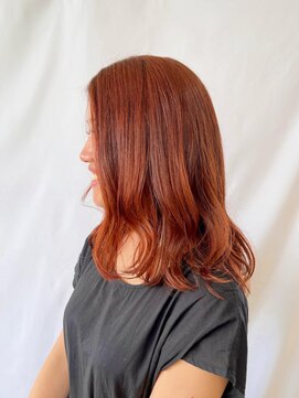 サラ 新宮店(SARA) ブリーチなしオレンジブラウン