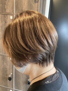 ヘアリゾート粋 トゥジュ 池袋東口店(tujuh) 艶髪/丸みショート/ライトブラウン