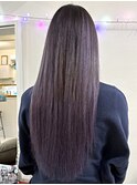 エクステでパープルグラデーション
