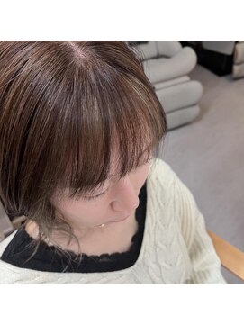 ログ(Log) 白髪ぼかし、フェイスフレーミング