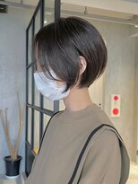 エリマバイフィフス 調布(elima by fifth)&nbsp;ショートボブミルクティーベージュインナーカラー外国人風カラー