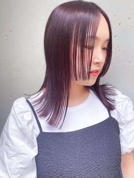 ローランド(Rowland) ミディアム☆姫カット☆顔周りカット☆ラベンダーカラー