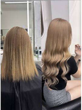 ジェプシー(JPCY) エクステ/ダブルカラー/ミルクティーベージュ