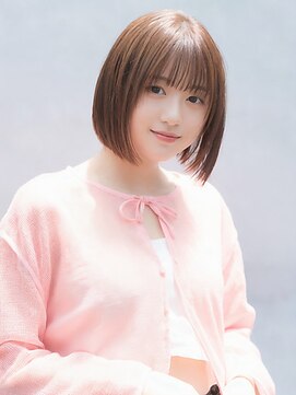 アース 錦糸町店(HAIR&MAKE EARTH) 20代30代40代前下がりストレート小顔補正立体カット
