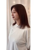 白髪ぼかしxピンクベージュ