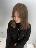 顔周りレイヤーミルクティーベージュ【木更津/韓国/レイヤー】