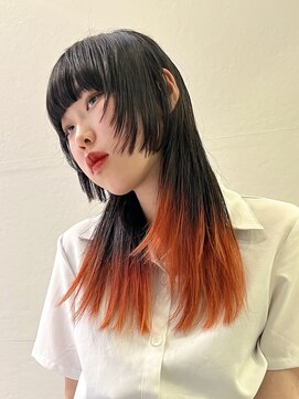 ダブ アオヤマ(DaB AOYAMA) 顔まわりデザインカット似合わせカット姫カット顔まわりレイヤー