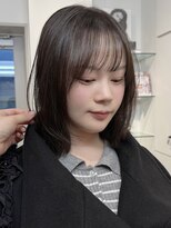 ロンドアンメゾン 原宿(Lond un Maison.)&nbsp;イメチェン外ハネボブ美髪ワイドバングレイヤー韓国ブリーチなし