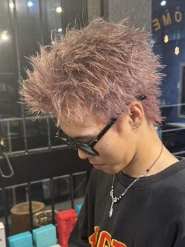 リット 鹿児島中央店(Lit.) スパイキーショートビジネスショートツーブロックフェード短髪