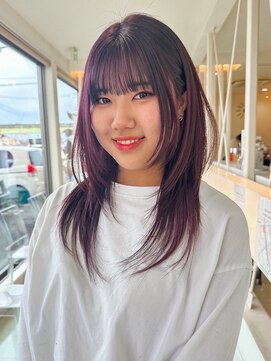 バランス ハレまち通り岡山駅前店(balance.) 髪質改善x春カラーx顔まわりレイヤー