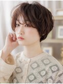 前髪パーマフェザーショートラフカジュアルa北浦和20代30代40代