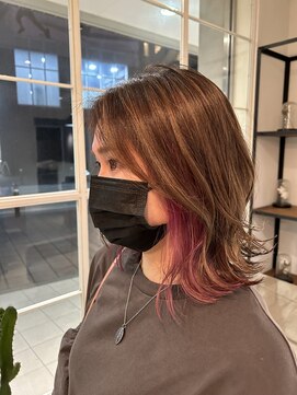 ワン 戸塚(ONE001) ハイライト＋イヤリングカラー