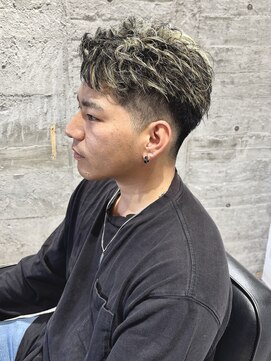 ニアウ 太田店(Niau) メンズショートスパイキーショートメンズメッシュメンズカラー