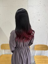 アジールヘア 北千住駅西口店(agir hair) グラデーションカラー ボルドーカラー Tokyo salon kitasenjyu
