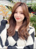 2wayバングでイメチェン！顔まわりレイヤーくびれヘアが人気◎