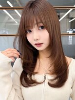 ヘアーズファイン(hair's fine)  韓国風レイヤー顔周りレイヤーワンカールバング後れ毛