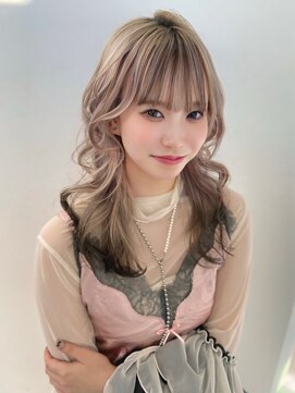 ルーブル(Louvre) 【Louvre】ハイトーンミディ/デザインカラー