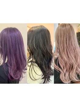 髪の芯から修復！カラーやパーマでの同時施術でもちがよくなる☆髪の芯から潤い、艶めく仕上がりに。
