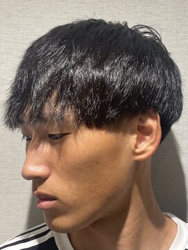 ヒロギンザ 大阪本店(HIRO GINZA) 前下がりマッシュスタイル