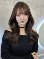 アイシー 表参道(ICY)&nbsp;韓国巻きミディアムレイヤー◇ココアブラウン