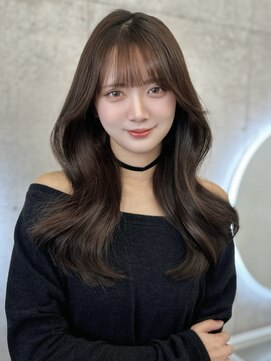 アイシー 表参道(ICY) 韓国巻きミディアムレイヤー◇ココアブラウン