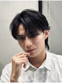 men's/メンズ/ダウンパーマ/黒染め/韓国/ブルーブラック/池袋