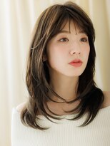 カバーヘア ブリス 北浦和(COVER HAIR bliss)&nbsp;オリーブグレージュ顔周りカットレイヤーTd3北浦和20代30代40代