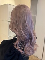 LUVISM 栄店/名古屋/ダブルカラー/ブリーチ/顔周りレイヤー/学割【5月1日OPEN(予定)】 ミルクティーピンクベージュ/ホワイトピンク/ハイトーン/yuria