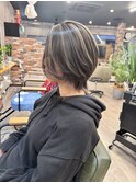 コントラストハイライト/ショート/大人ショートブリーチ30代40代