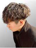 大分20代30代ハイライトツイストスパイラルパーマ