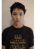 海外風ダウンバングスパイキーショート爽やか