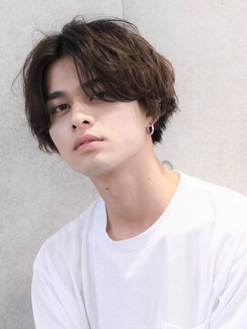 ガズル ハラジュク(GUZZLE HARAJUKU) 無造作パーマメンズミディ