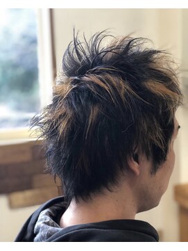 王様のイス メンズ　ショートレイヤーメッシュ