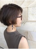 ワンポイントショートボブ