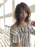 外ハネエアリーボブ
