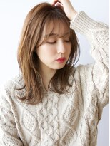 アフロート ルヴア(AFLOAT RUVUA)&nbsp;【３０.４０.５０代◎ヌーディーベージュの外ハネミディ】ルヴア