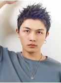 刈り上げツーブロック前下がりマッシュツイストスパイラルパーマ