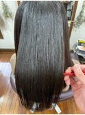 大人きれいストレートセミディ×しっとり髪質改善トリートメント