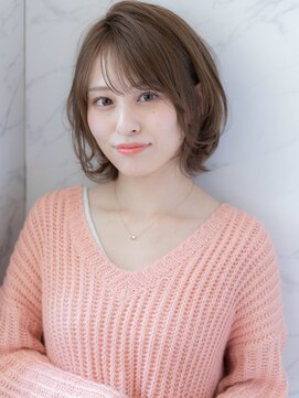 ローマ ギンザ(ROMA Ginza) 【ROMA銀座】プラチナグレージュ/3Dレイヤー/小顔ボブウルフ